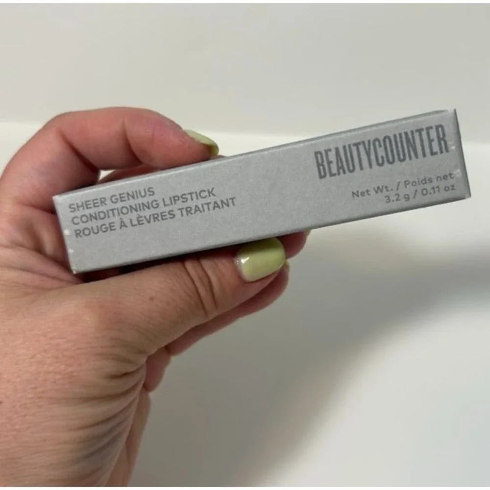 BeautyCounter Sheer Genius Conditioning Lipstick 0.11 oz Pearl NEW in Box